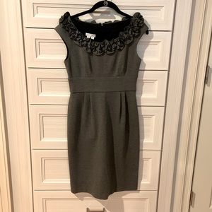 London Times gray stretchy dress